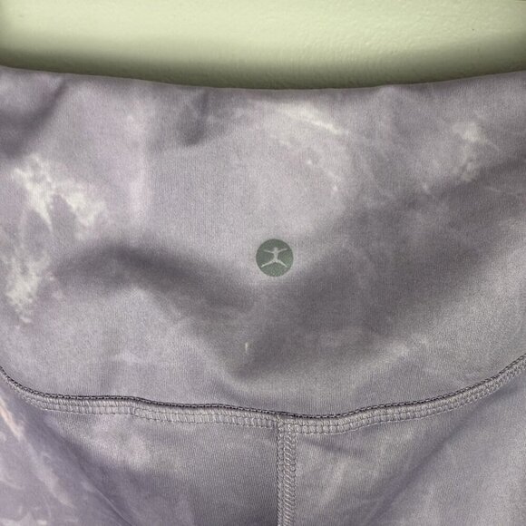 Danskin Women's Purple High Waist Ocean Marble Yoga Leggings Size Medium - Picture 7 of 9